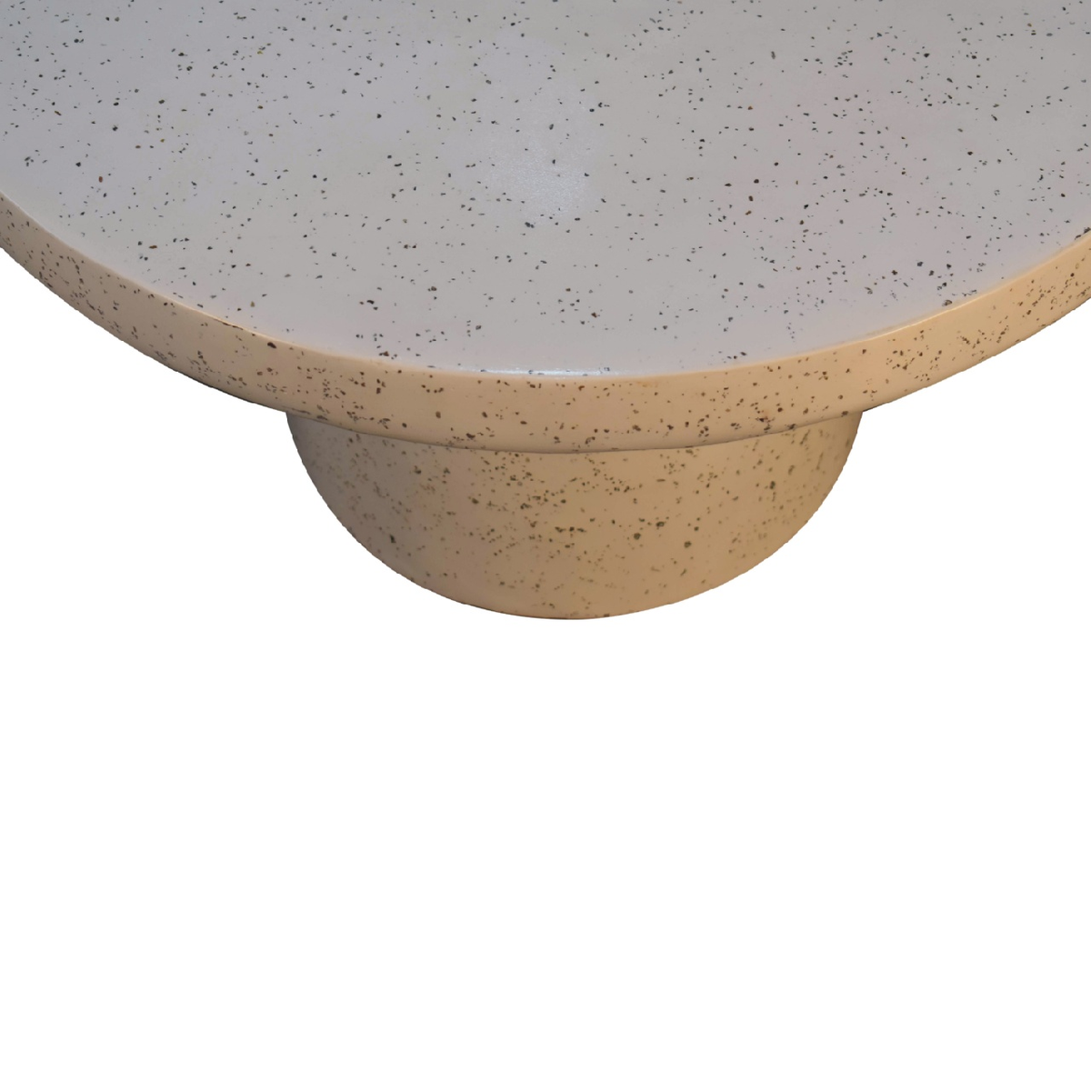 Artisan Furniture Serenity Terrazzo Coffee Table with Pedestal Base – Smooth Living Room Centrepiece