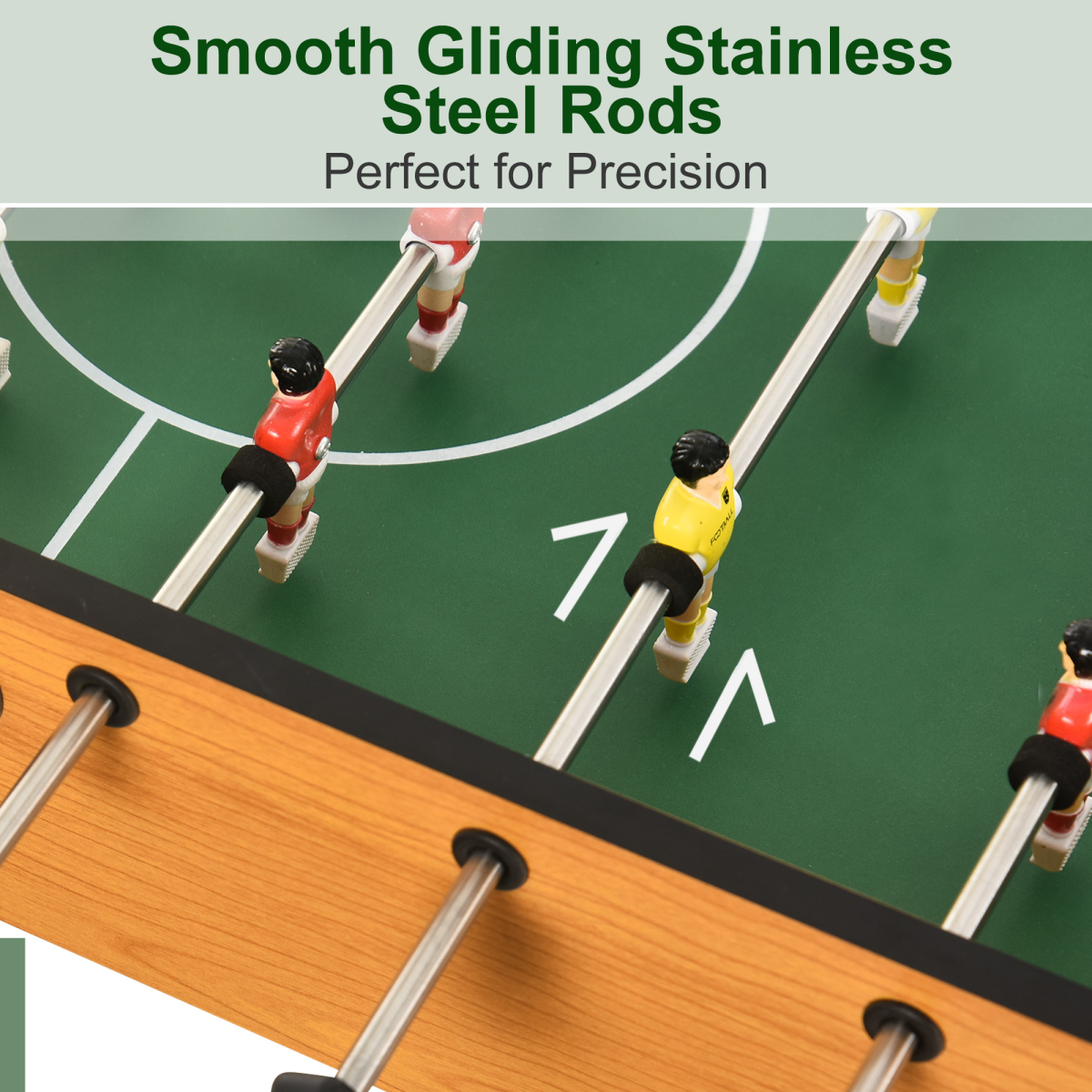 HOMCOM Folding Football Table with Scoreboards & Foam Grip Handles – Space-Saving Foosball Game Table