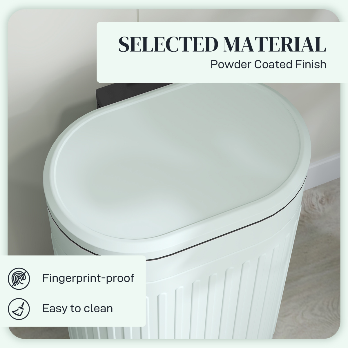 HOMCOM 30L Metal Pedal Bin with Soft-Close Lid and Removable Inner Bucket – Kitchen Waste Bin, Light Green