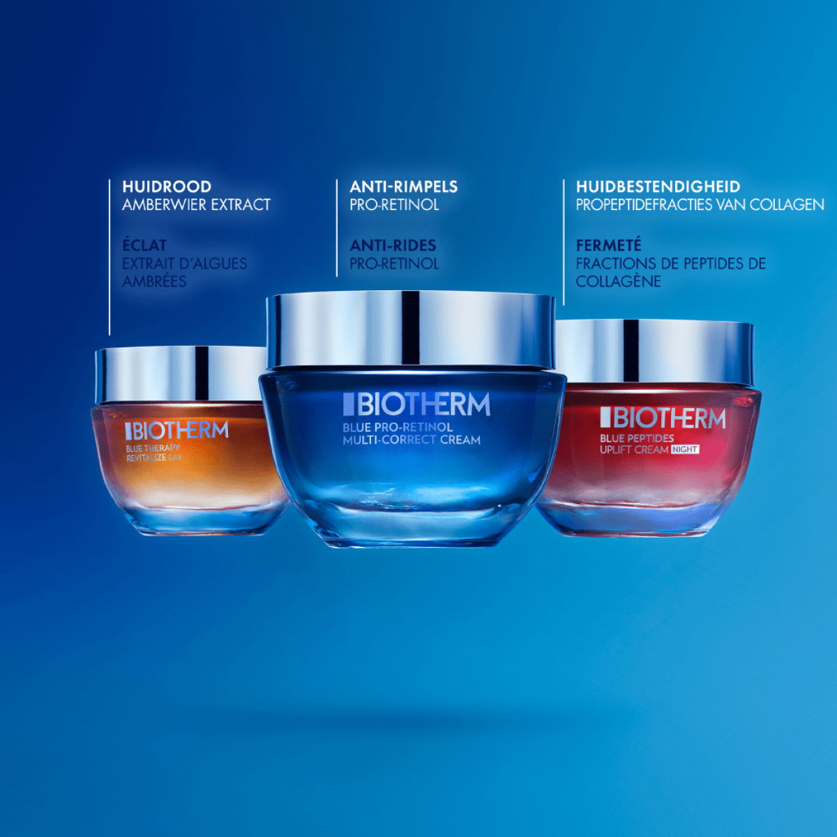 Biotherm Blue Peptides Uplift Night Cream 50ml – Overnight Firming Moisturiser with Life Plankton