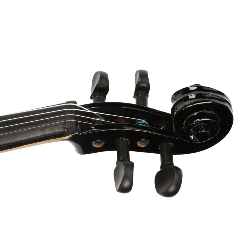 New 3/4 Acoustic Violin Set with Case, Bow & Rosin – Beginner Violin for Kids Aged 9-12, Black