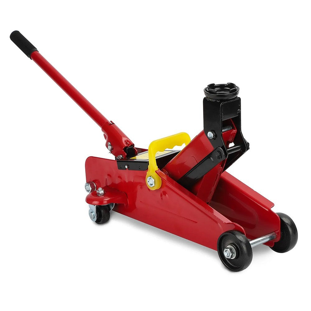 2 Ton Hydraulic Trolley Floor Jack with Plastic Storage Carry Case – Low Profile Car and Van Jack