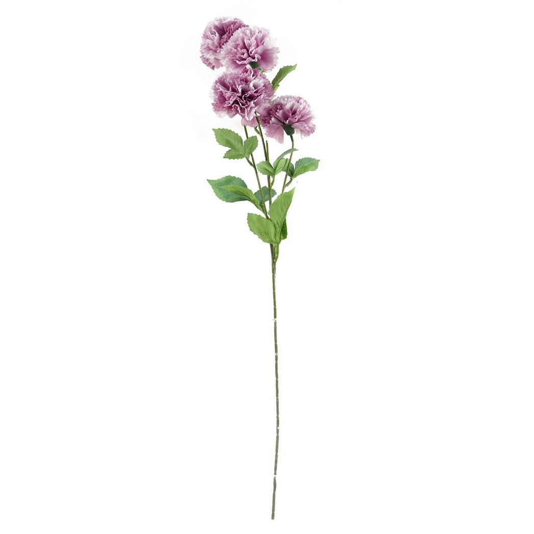 Pack of 6 x 70cm Pink Artificial Carnation Stem – 24 Flowers