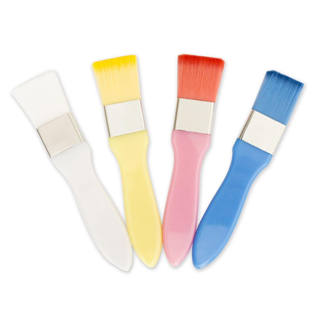 Envie Colourful Paintbrush Style Foundation Brush MX04 – Reusable Makeup Brush, Yellow