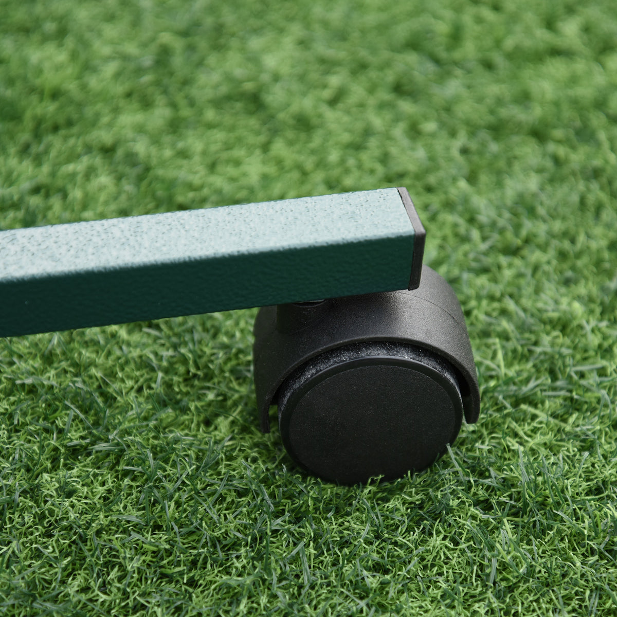 PawHut Bird Perch Stand with Wheels, Tray & 2 Stainless Steel Bowls – T-Stand for Small to Medium Birds, Green