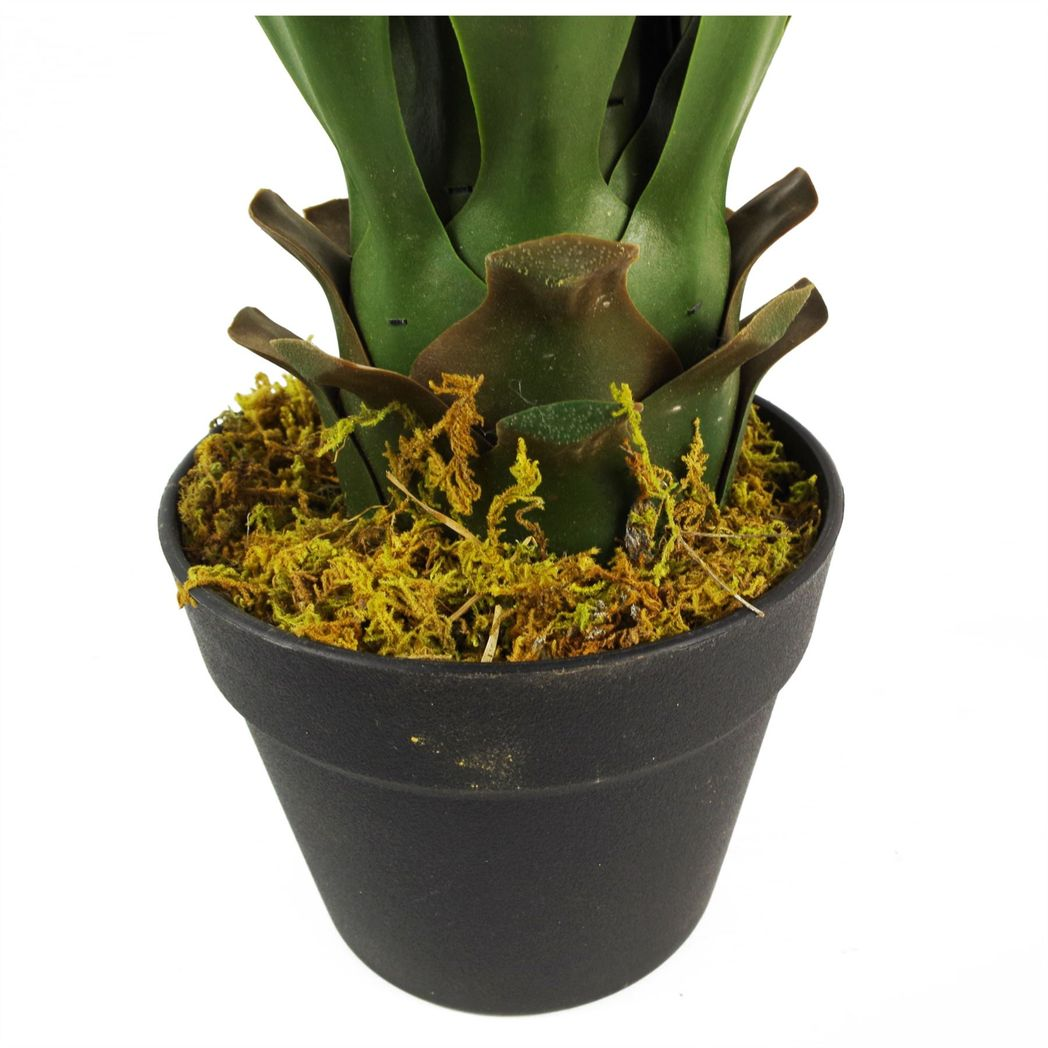 Leaf 55cm Artificial Yucca Plant in Plastic Pot