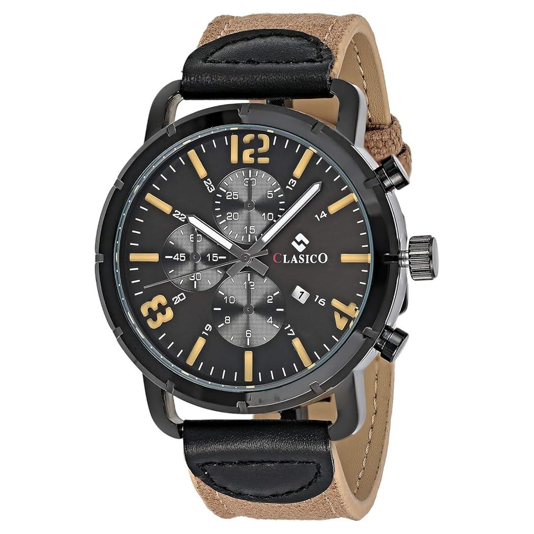 Clasico Men's & Ladies Assorted Fashion Watch with Box – Model & Colour Vary