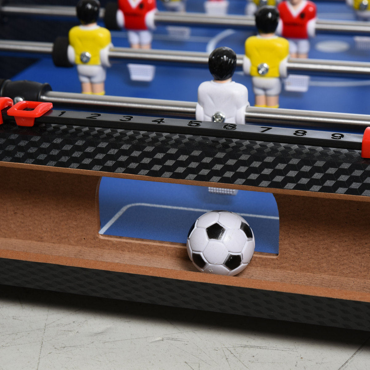 HOMCOM 2ft Foosball Table with 8 Rods, Score Boards & 2 Balls – Indoor Table Football for Kids & Adults