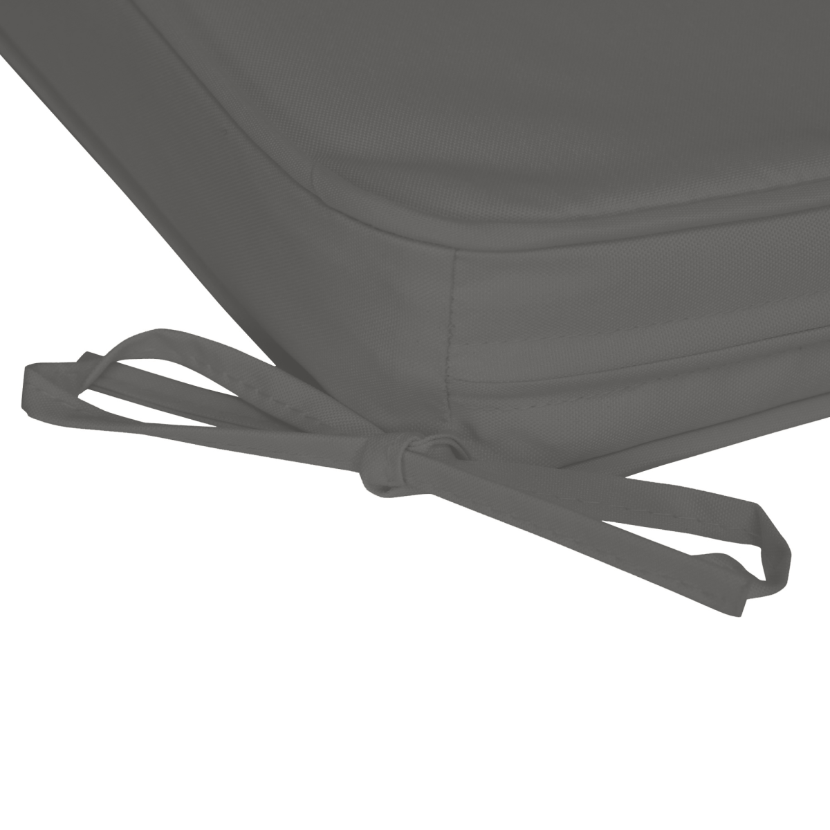 Outsunny Set of 6 Chair Cushion Seat Pads with Tie Straps – Indoor and Outdoor Dining Chair Cushions, Grey