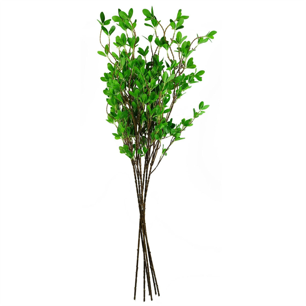 Leaf Large Artificial Mini Leaf Ficus Spray Stems with Wired Stalks, Pack of 6 – 100cm Foliage Decor