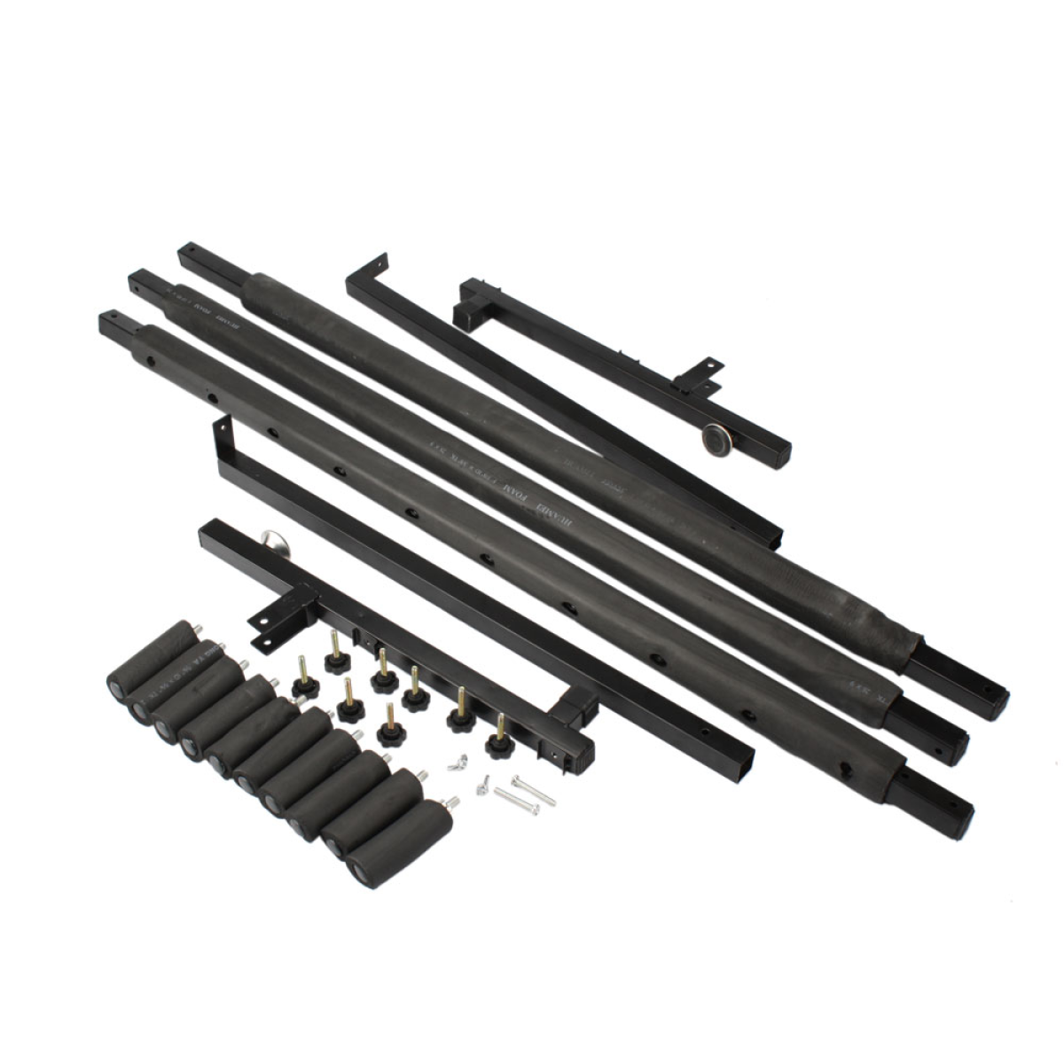 Triple Folding Guitar Rack Stand for 9 Guitars – Neoprene-Protected Tubular Holder, Black