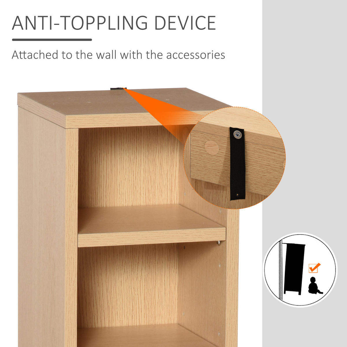 Set of 2 CD & Media Tower Racks with Adjustable Shelves – Slim Storage for CDs, DVDs & Games, Wood Colour