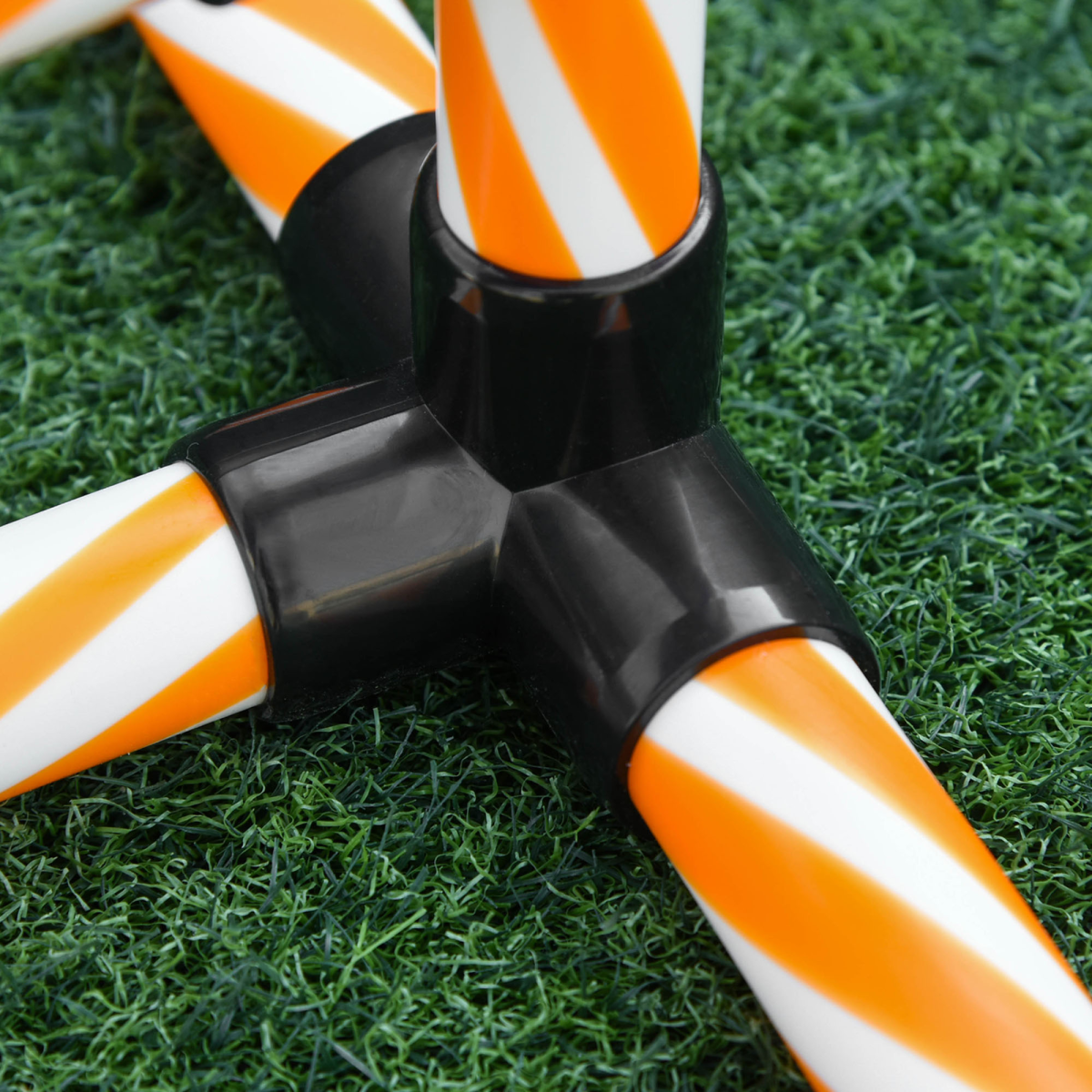 Pawhut Dog Agility Weave Poles Training Set with Whistle & Carry Bag – Slalom Obstacle Course Equipment