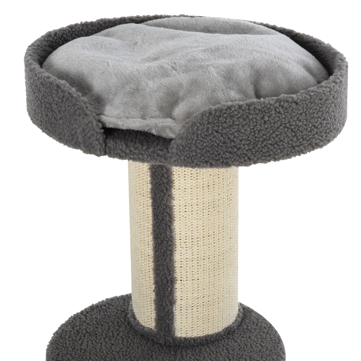 PAWHUT 91cm Cat Tree with Sisal Scratching Post and Plush Top Perch – Kitten Activity Tower, Lamb Cashmere Style