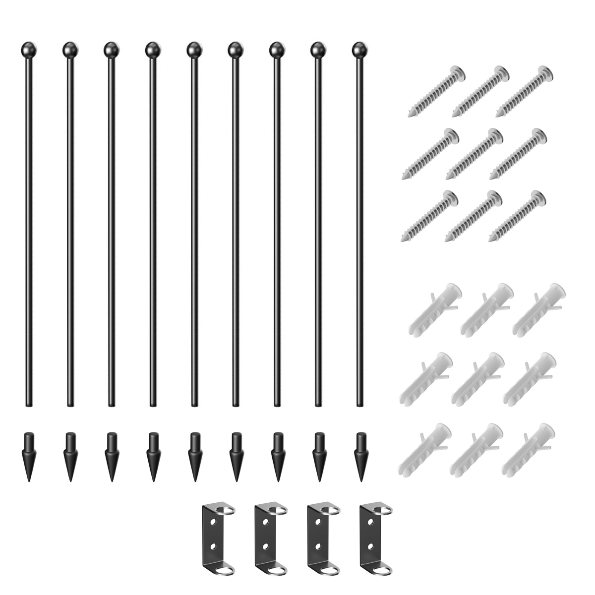 PawHut 60cm 8-Panel Heavy-Duty Steel Dog Playpen with Ground Stakes – Indoor and Outdoor Pen