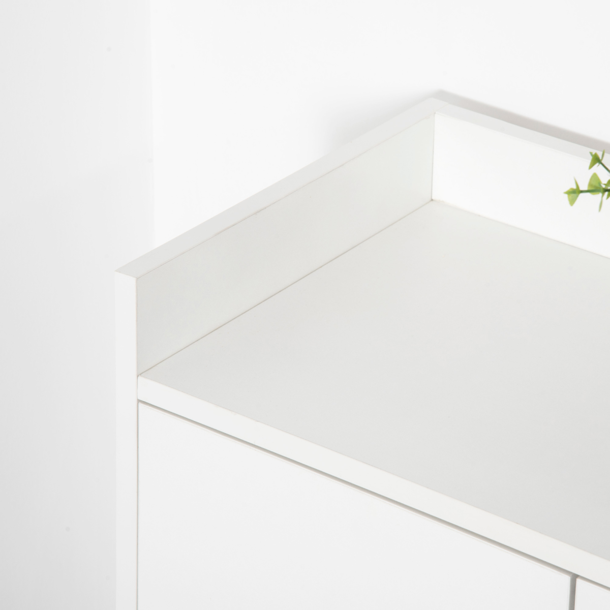 Modern Shoe Cabinet with Doors & 4 Shelves – Hallway Storage for 12 Pairs of Shoes