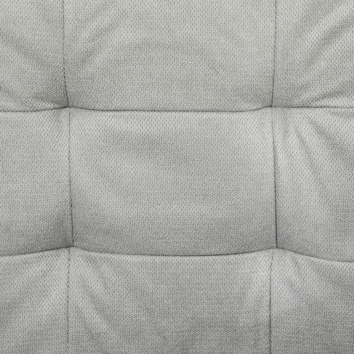 Modern Grey Loveseat Sofa cushion padding detail