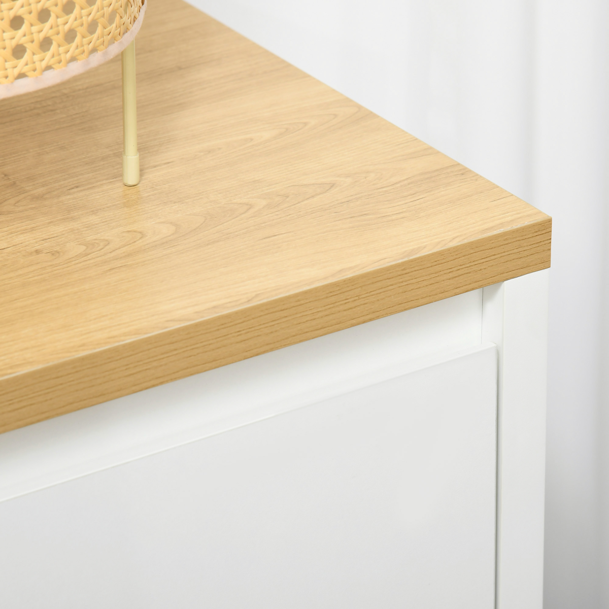 HOMCOM Double Door Sideboard Cabinet with Adjustable Shelf – Living & Dining Room Storage
