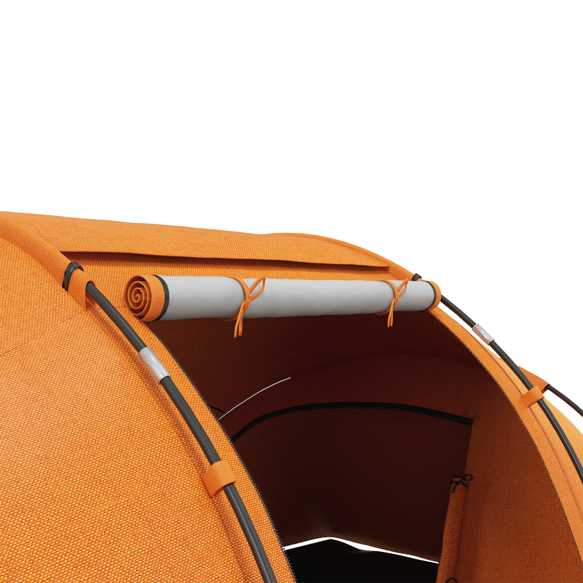 Outsunny 4–6 Person Dome Camping Tent with Mesh Windows – Family Tent for Camping, Hiking & Fishing, Orange
