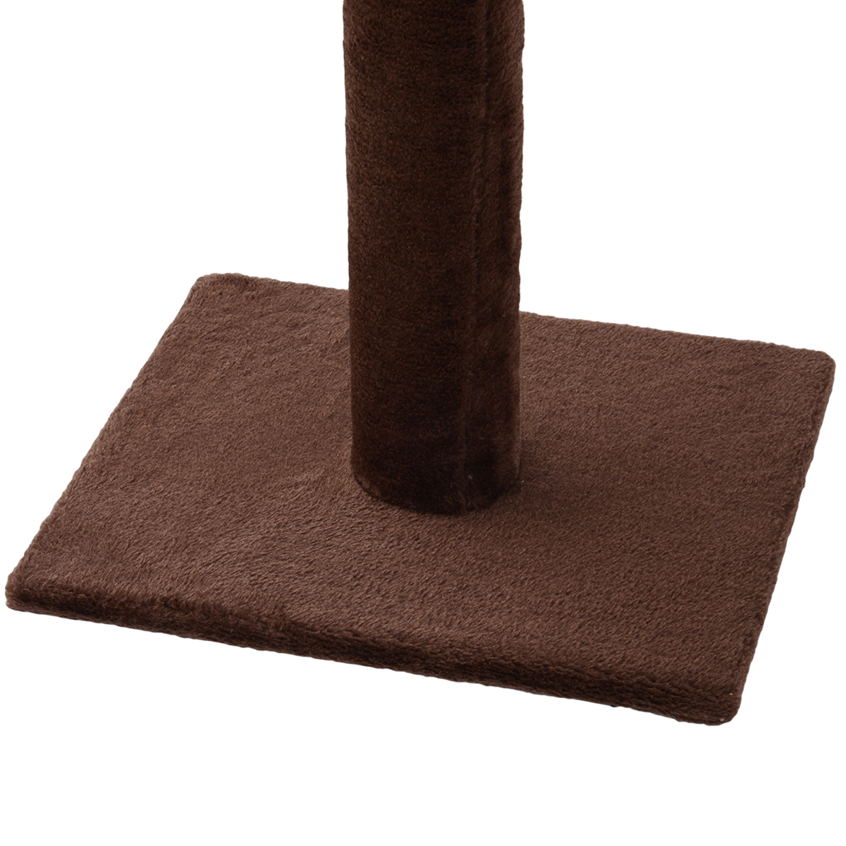 PawHut Floor to Ceiling Cat Tree with 5 Tiers & Scratching Post – Adjustable 230-260cm Kitty Tower, Brown
