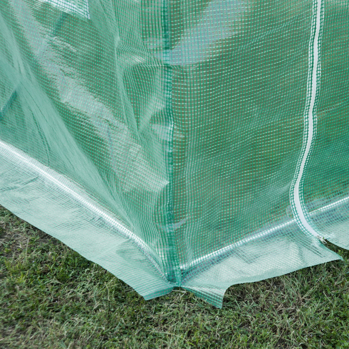 Outsunny 10 x 7ft Greenhouse Replacement Cover with Roll-Up Door & 6 Windows – Tunnel Greenhouse Cover