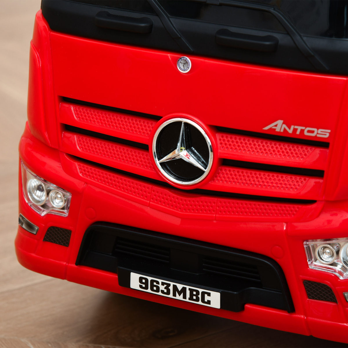 HOMCOM 3-in-1 Kids Ride-On Mercedes Truck with Under-Seat Storage – Push Along Walker for 12-36 Months, Red