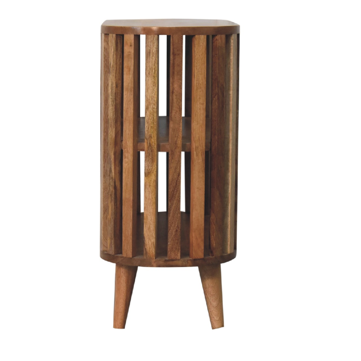 Artisan Ariella Solid Wood Cabinet with 2 Internal Shelves – Japanese-Inspired Storage, Brown