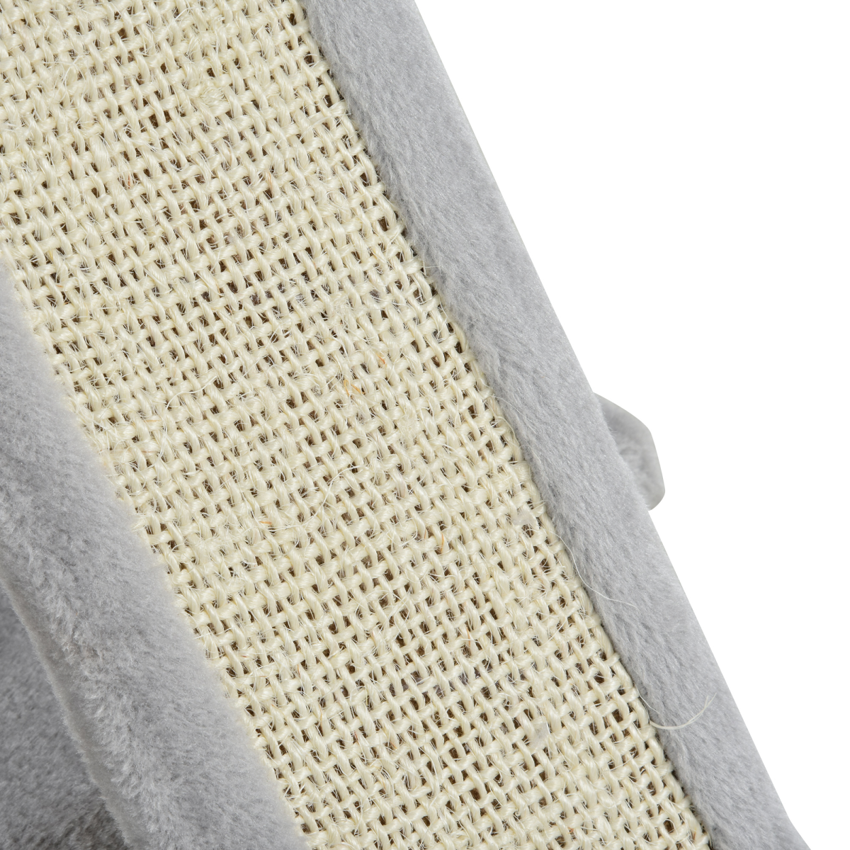 Pawhut Cat Activity Tree with 2 Houses, Sisal Scratching Posts & Cushioned Top Perch – Plush, Grey