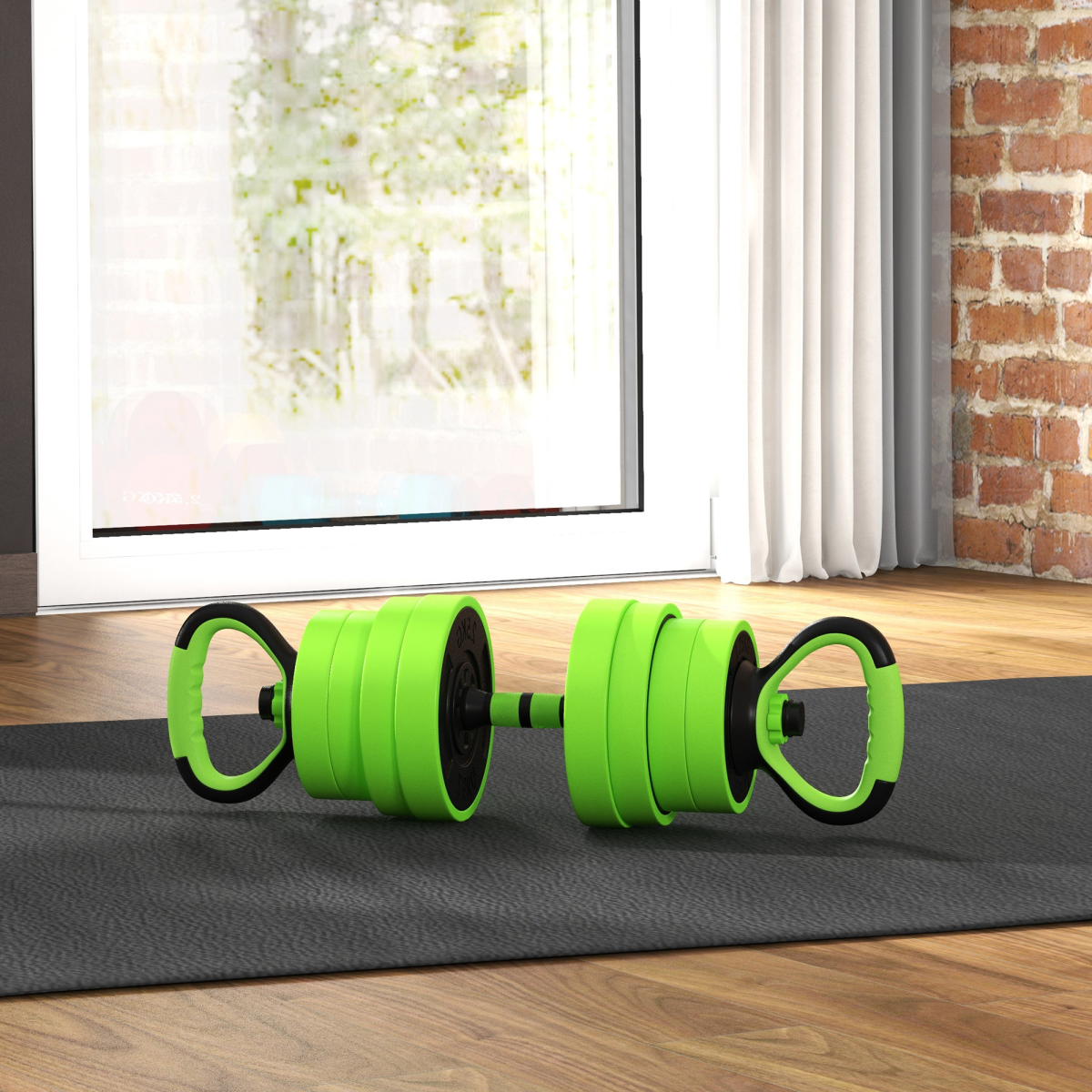 SPORTNOW 30kg 4-in-1 Adjustable Weight Set – Dumbbells, Barbell, Kettlebell & Push Up Stands for Home Gym