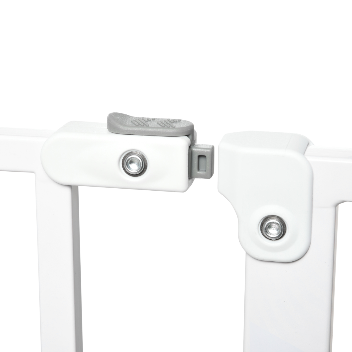 PawHut Pressure Fit Dog Gate with Door, 75–95cm Adjustable Wide Stair Gate – Steel Barrier, White