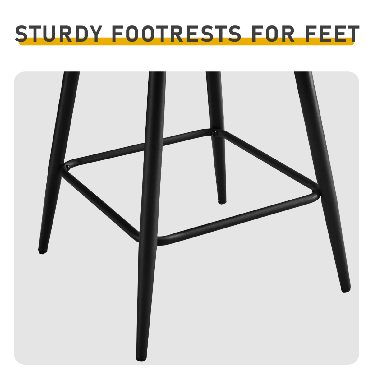 Set of 2 Black PU Leather Swivel Bar Stools with Button-Tufted Backrest & Footrest – Kitchen Island Seating