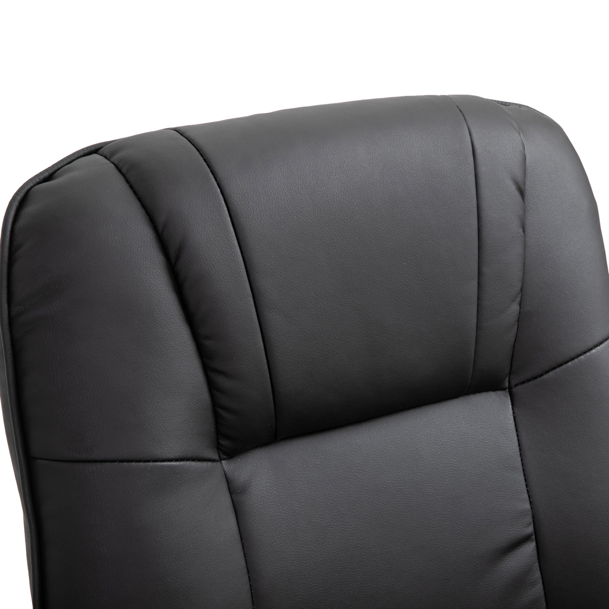 Black recliner armchair styled in a living room