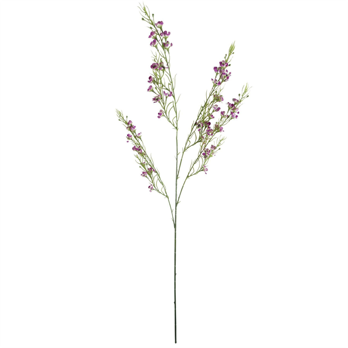 Pack of 6 x 100cm Artificial Foliage Stem with Small Flowers – Purple