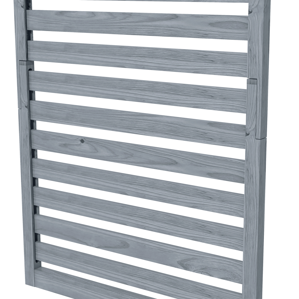 Outsunny Set of 2 Wall Mounted Plant Stands with Shelves & Slatted Trellis – Fir Wood Planters, Grey
