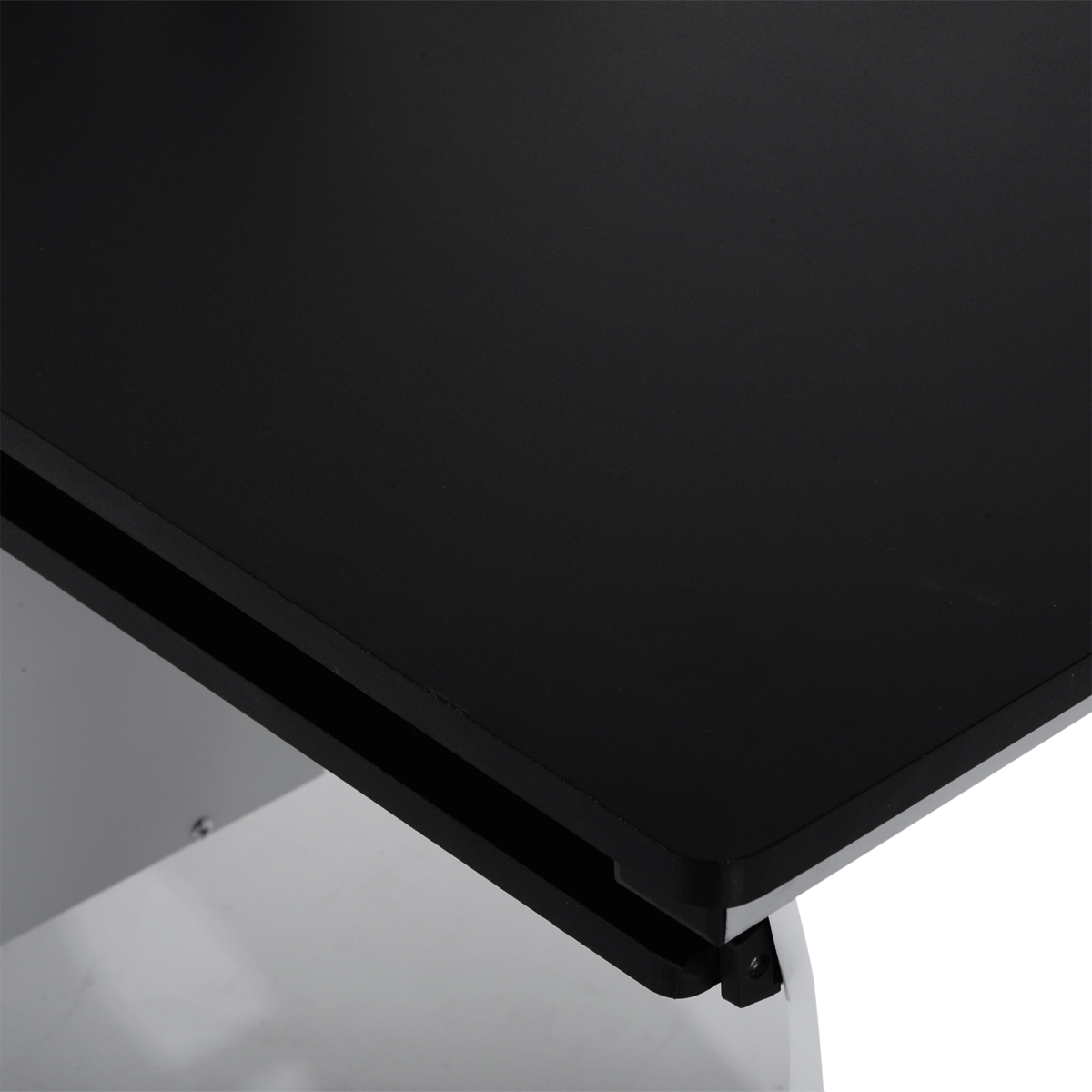 HOMCOM Computer Desk with Drawer, Keyboard Tray & CPU Stand – Home Office Workstation, Black