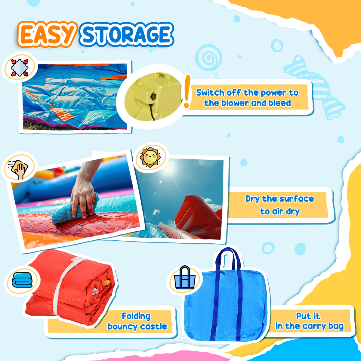 Rocket-Themed Bouncy Castle with Two Slides, Splash Pool, Trampoline & Climbing Wall – Garden Inflatable