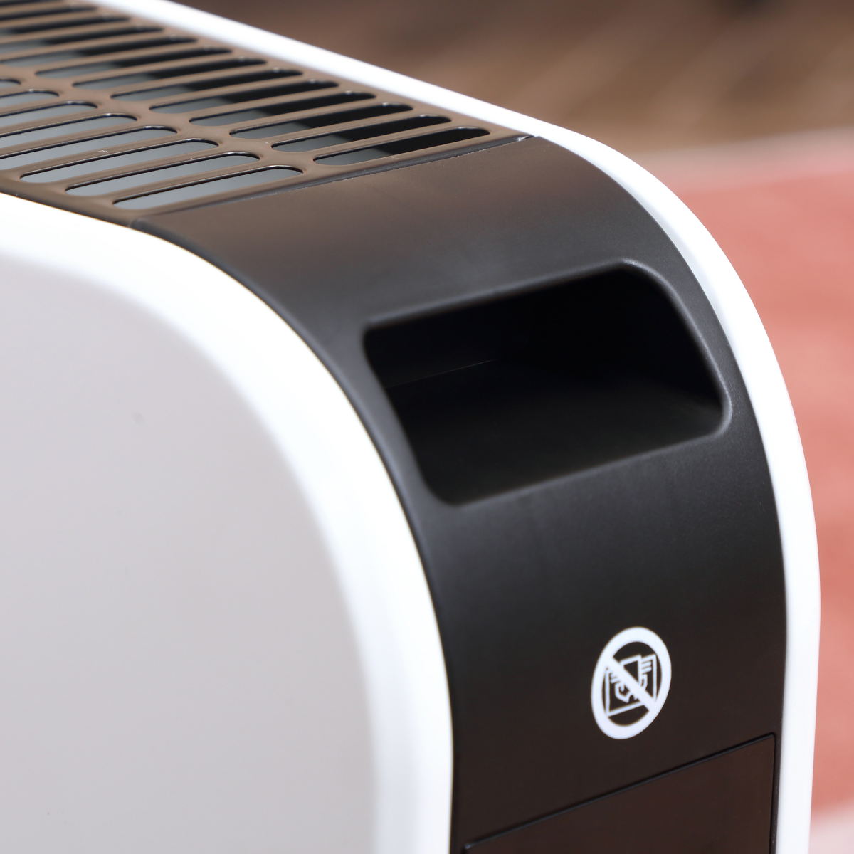 HOMCOM Portable Convector Heater with 24H Timer and 3 Heat Settings – Freestanding Room Heater, White