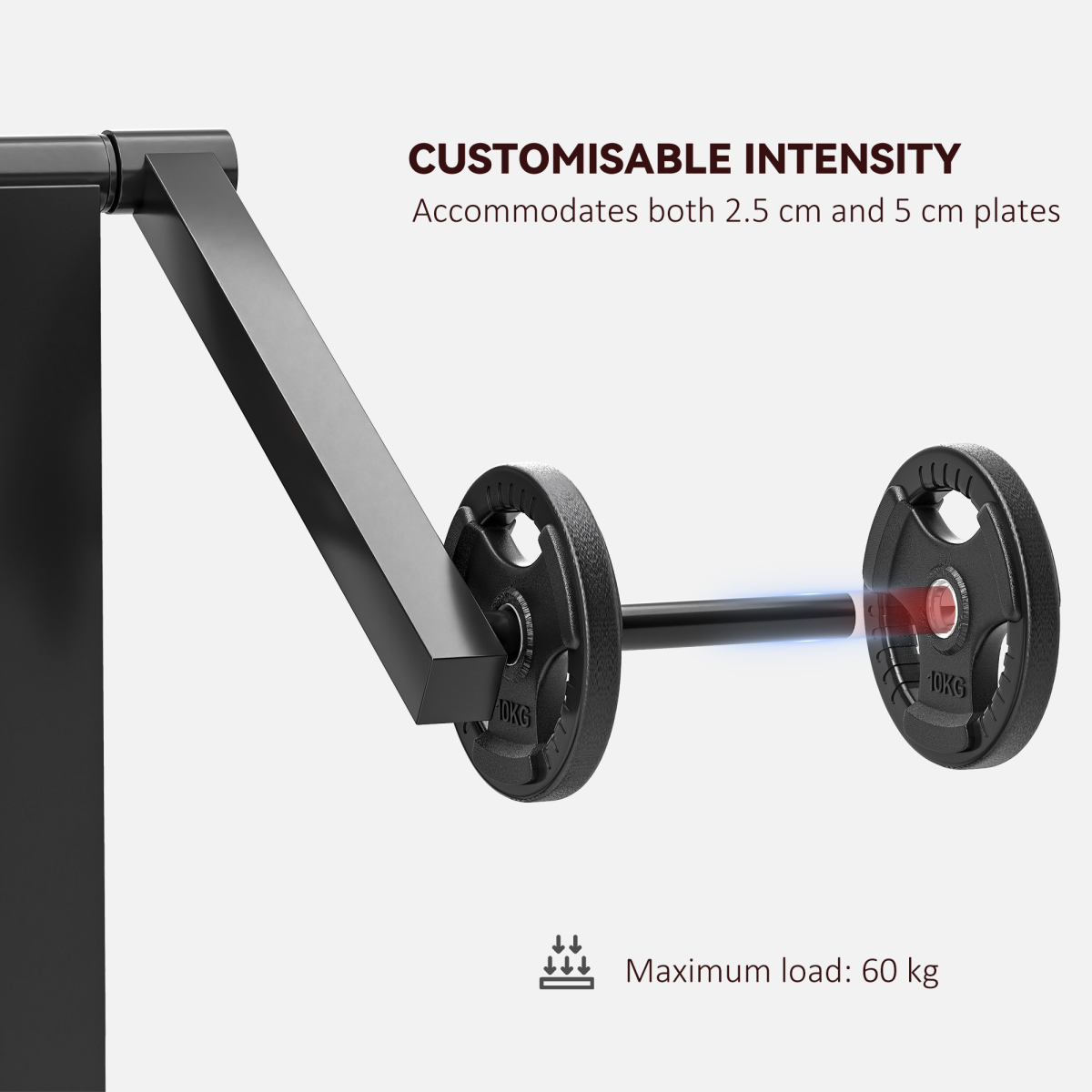 SPORTNOW Adjustable Preacher Curl Bench with Elbow Cushion, 25 Angles & 5 Seat Levels – Home Gym Arm Station