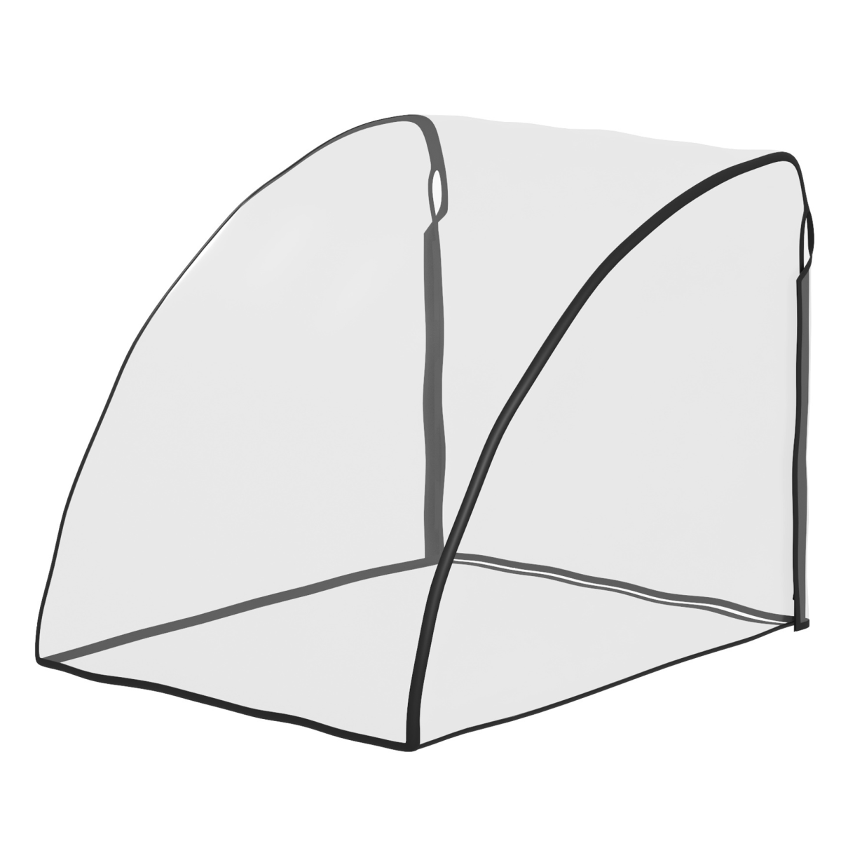 HOMCOM Baby Bike Trailer Cover – Waterproof Transparent Bicycle Trailer Storage Cover, Foldable, Clear
