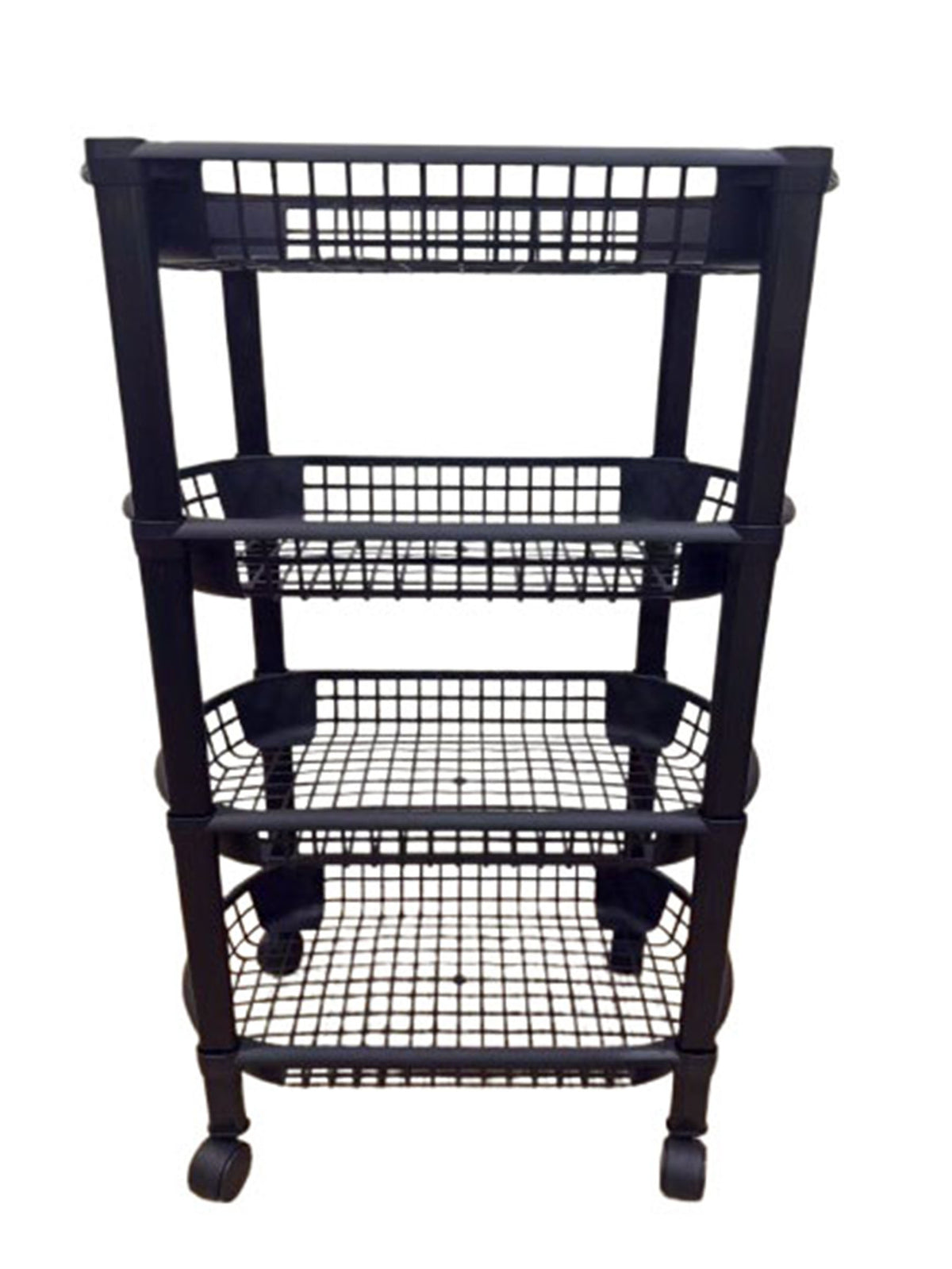Avilo 4 Tier Rolling Cart – Instant Storage for Kitchen, Bathroom, Utility Room or Garage