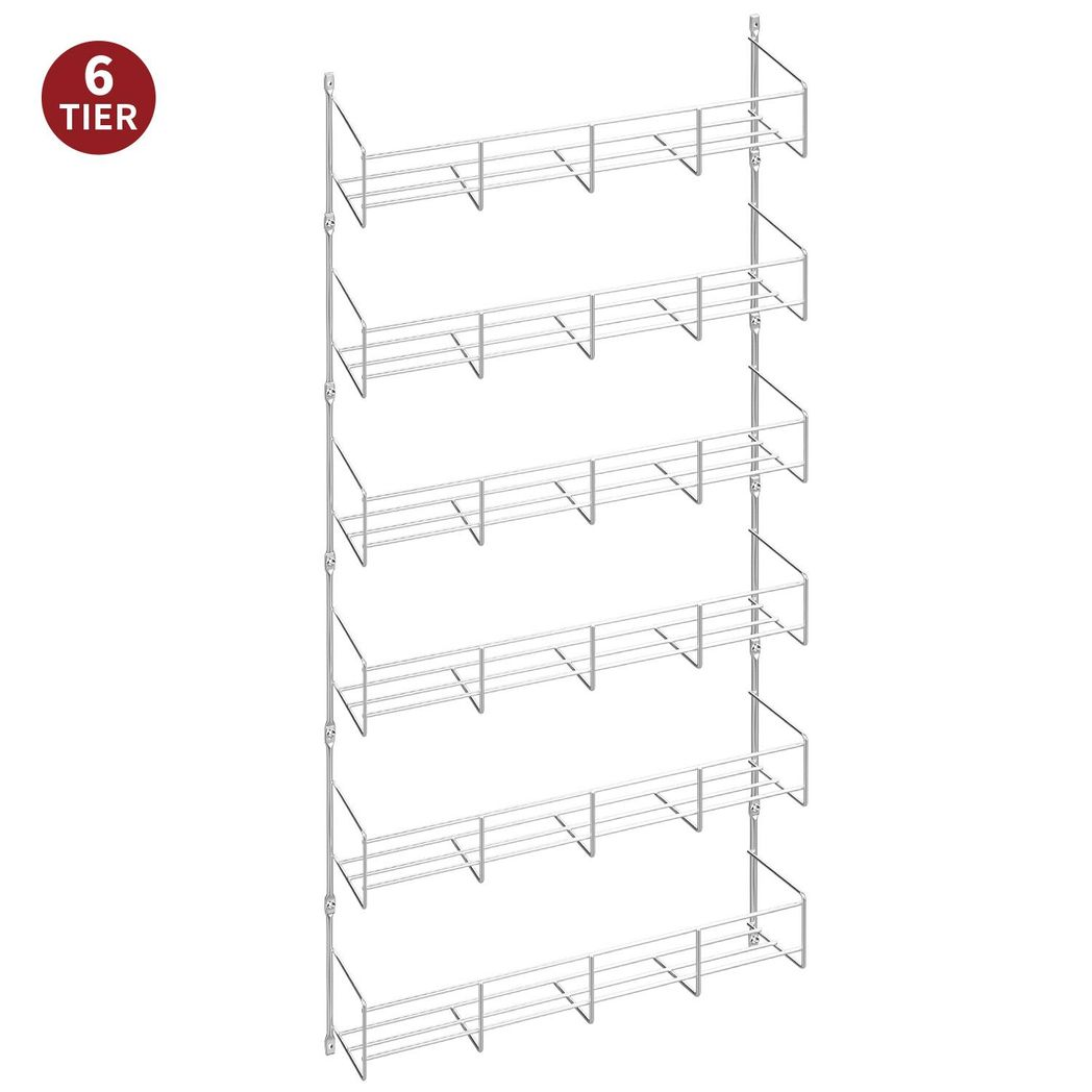 VINSANI 6-Tier Herb & Spice Rack Organiser – Stepped Design for Cupboards or Worktops