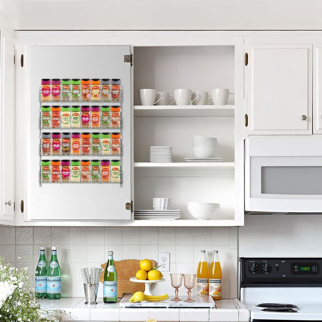 Vinsani 4 Tier Herb and Spice Rack – Neat Kitchen Storage Organiser for Herbs and Spices