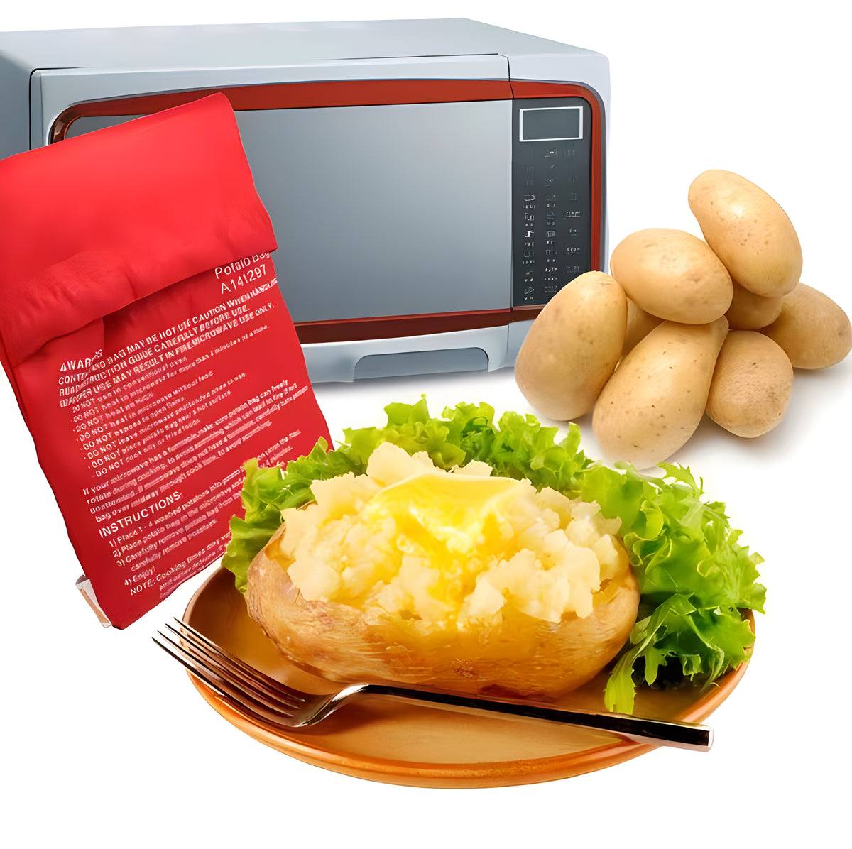Avilo Potato Bag Set of 2 – Make Perfect Jacket Potatoes at Home