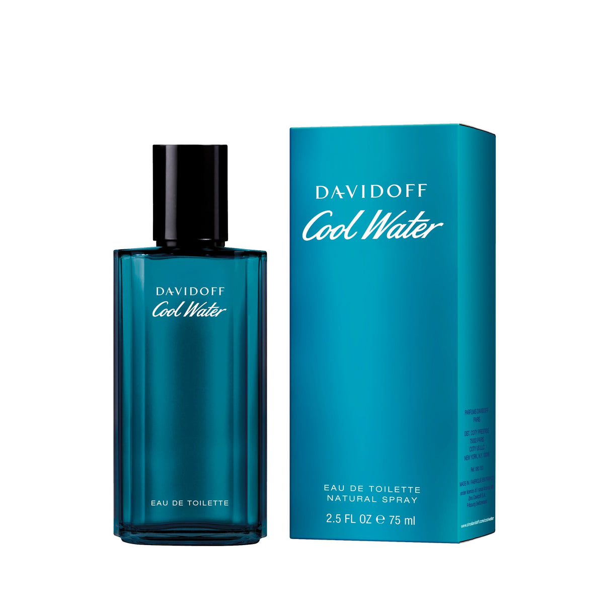 Davidoff Cool Water Eau de Toilette Spray 75ml β Fresh & Citrus, Woody Fragrance for Men