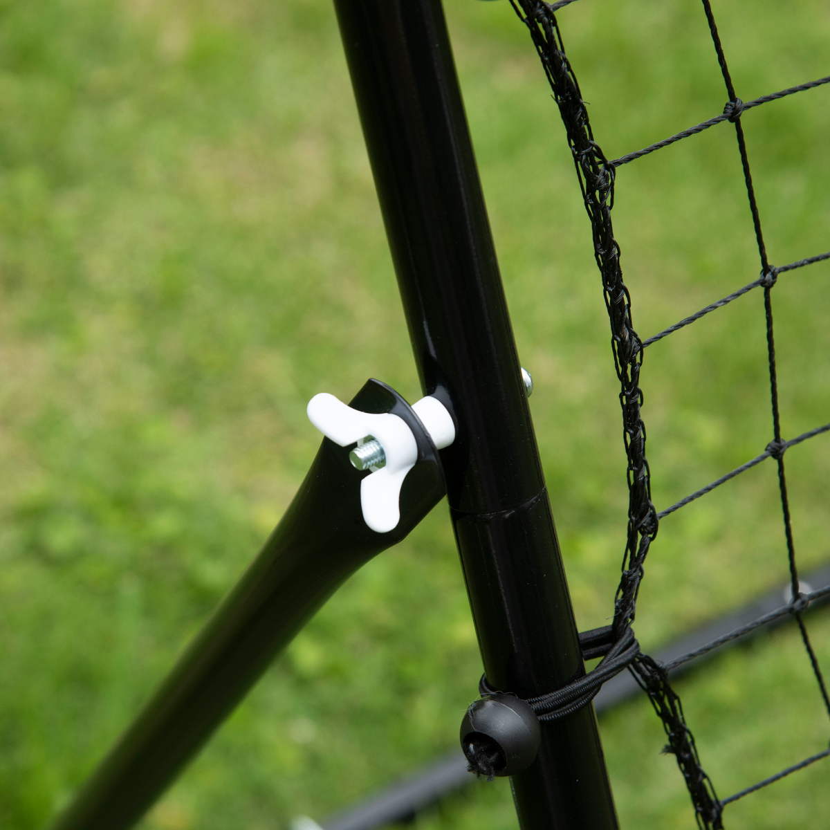 HOMCOM Rebounder Net with Adjustable Angle – Football & Baseball Training for Kids & Adults, Black