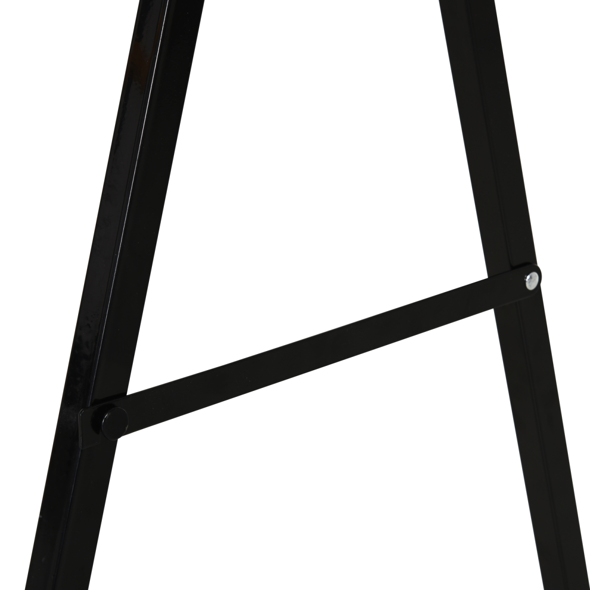 HOMCOM Steel Saw Horse Set of 2 with Non-Slip Platform – Foldable Trestles for DIY, 125kg Load, Black/Yellow