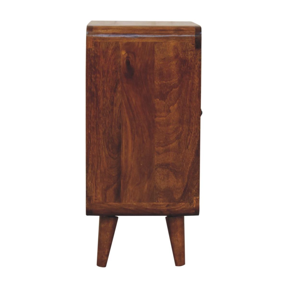 Artisan Furniture Mini Classic Chestnut Cabinet – Solid Mango Wood, 2 Doors & 2 Internal Shelves, Brown