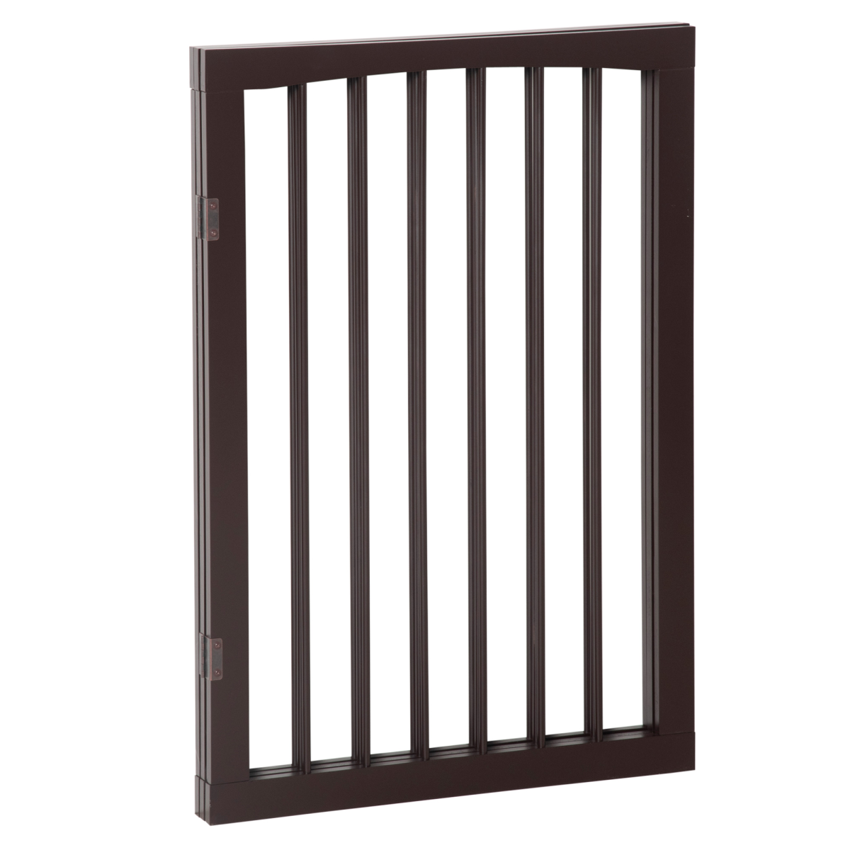 Pawhut Folding Freestanding Pine Wood Pet Gate – 3-Panel Indoor Dog Fence and Safety Barrier for Small Dogs