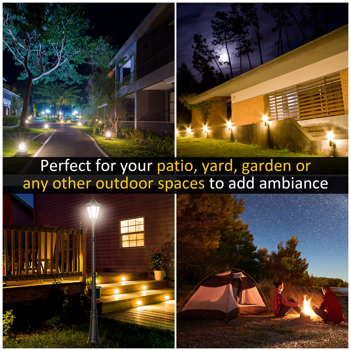 Outsunny 2.4m Solar Garden Lamp Post with Dusk-to-Dawn Sensor, IP44 Aluminium Frame – Patio Path Light