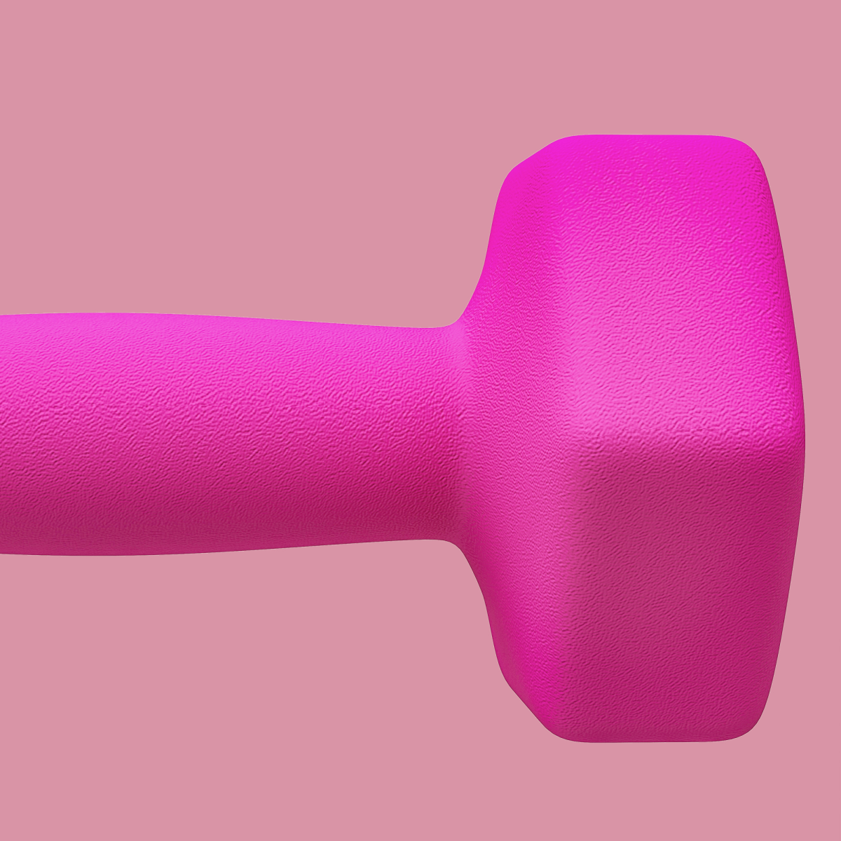 SPORTNOW Hexagonal Dumbbell Pair, 2 x 3kg – Non-Slip Grip Home Gym Hand Weights, Pink